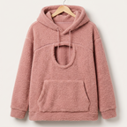 Coconid cat pouch hoodie in pink